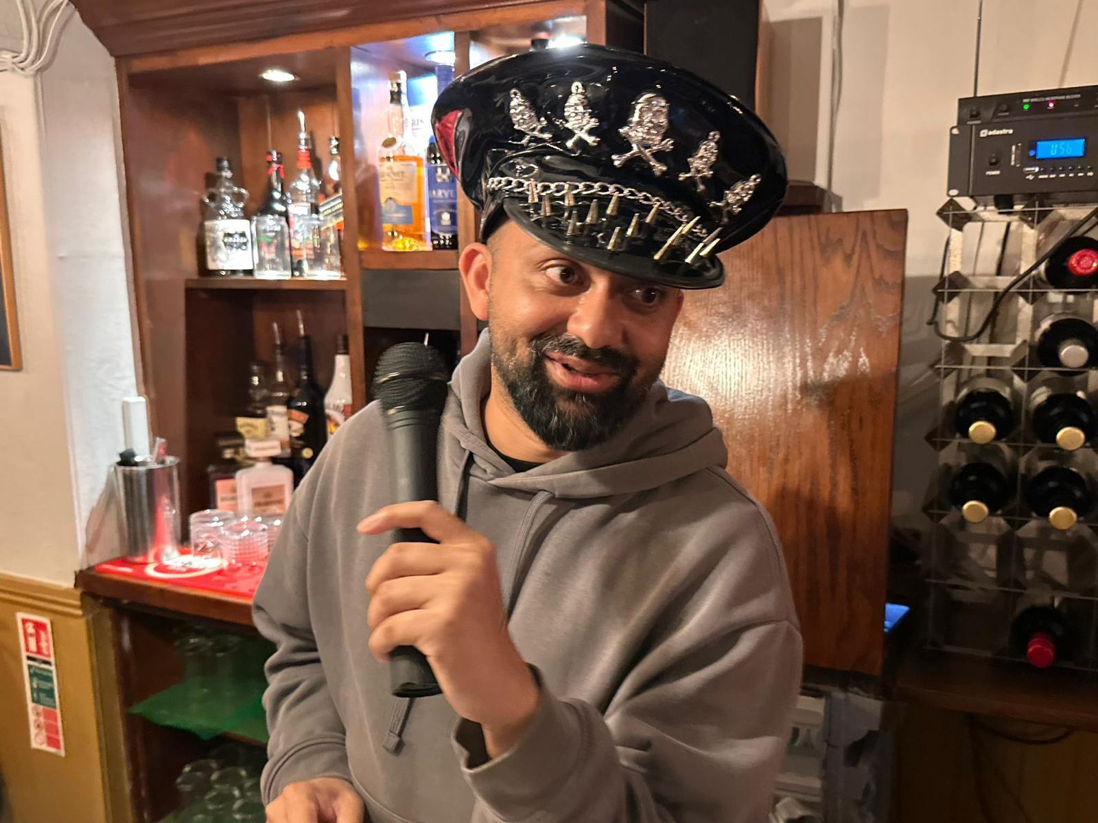 A member of The Royal Sun team hosting an event